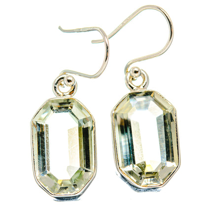Green Amethyst Earrings handcrafted by Ana Silver Co - EARR424481
