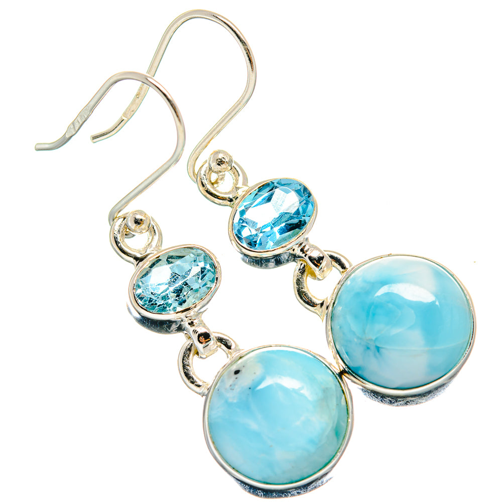 Larimar Earrings handcrafted by Ana Silver Co - EARR424482