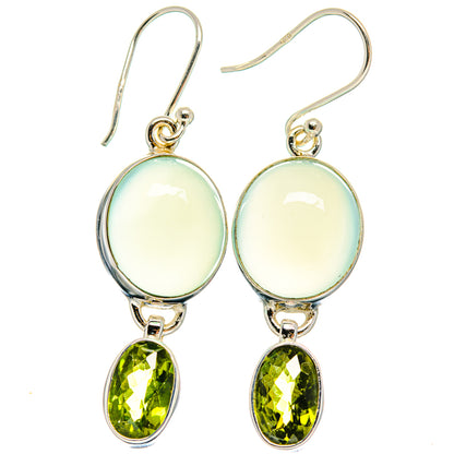 Aqua Chalcedony Earrings handcrafted by Ana Silver Co - EARR424486 - Photo 2