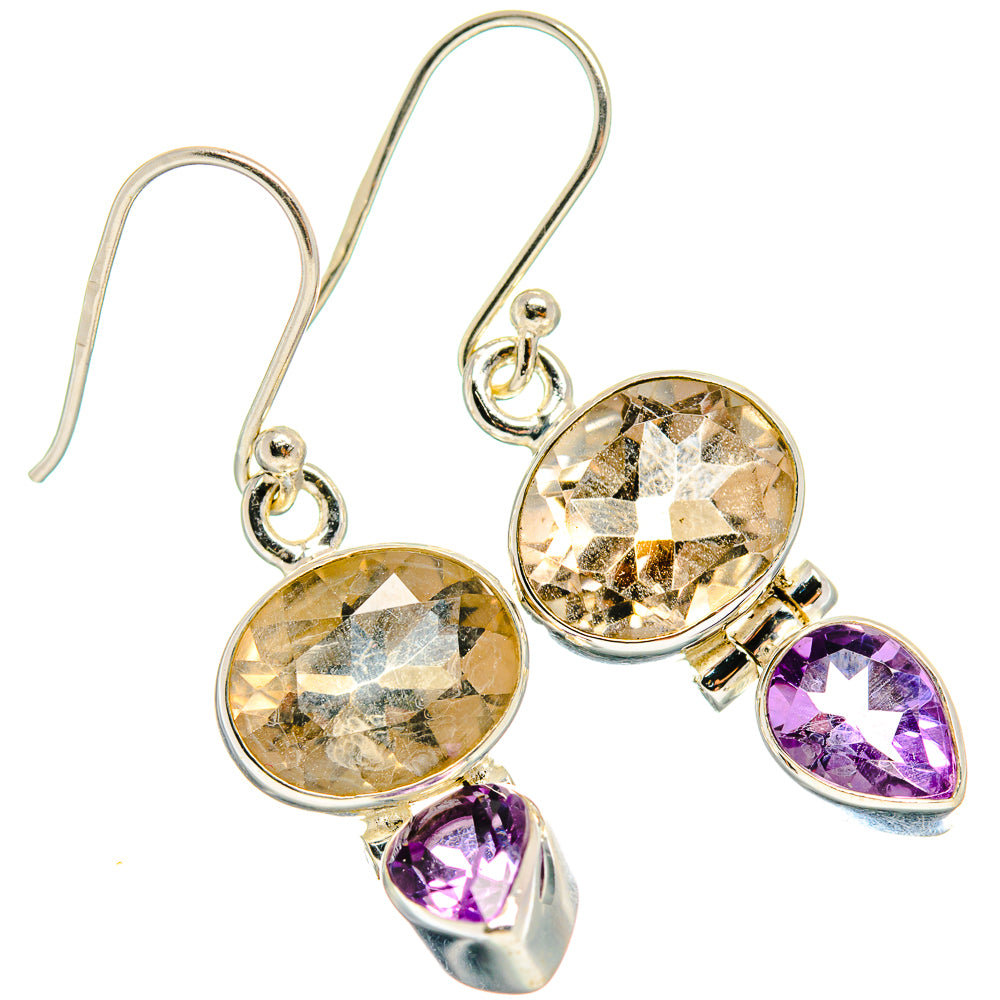Smoky Quartz Earrings handcrafted by Ana Silver Co - EARR424489