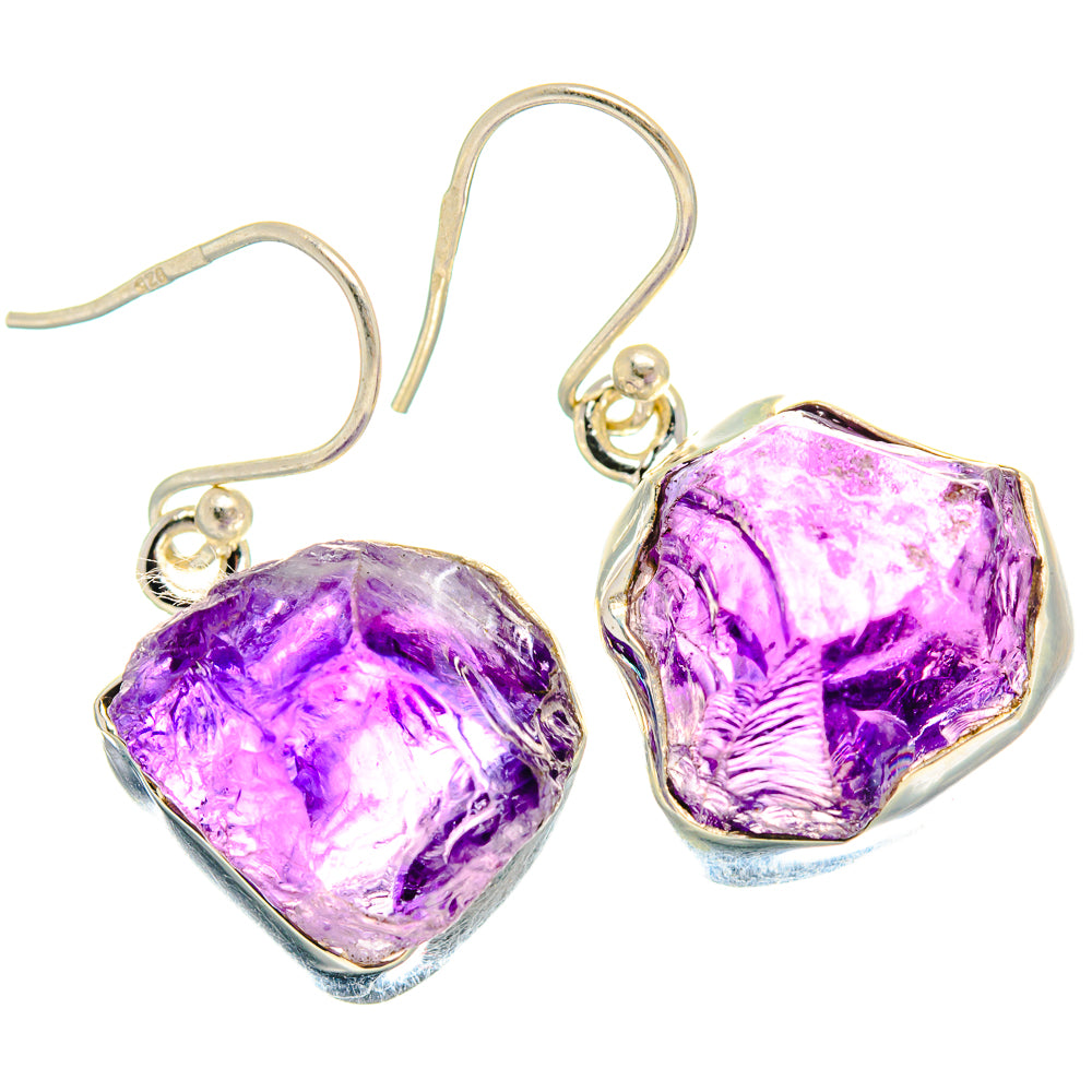 Amethyst Earrings handcrafted by Ana Silver Co - EARR424515 - Photo 2