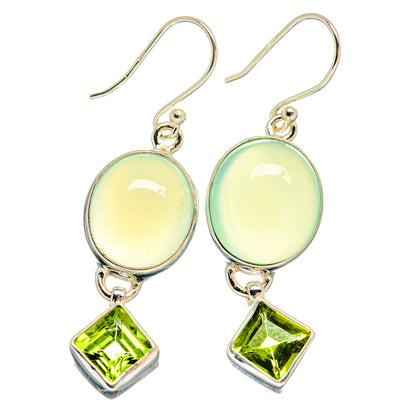Aqua Chalcedony Earrings handcrafted by Ana Silver Co - EARR424519 - Photo 2