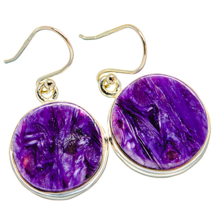 Charoite Earrings handcrafted by Ana Silver Co - EARR424530