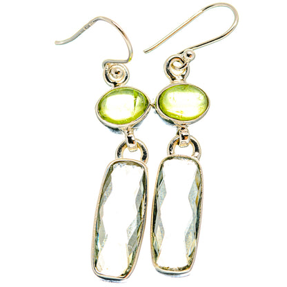 Green Amethyst Earrings handcrafted by Ana Silver Co - EARR424532