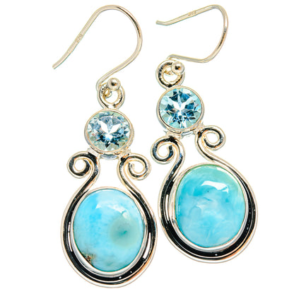 Larimar Earrings handcrafted by Ana Silver Co - EARR424534