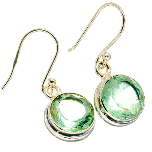 Green Fluorite Earrings handcrafted by Ana Silver Co - EARR424538