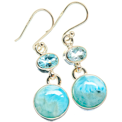 Larimar Earrings handcrafted by Ana Silver Co - EARR424543