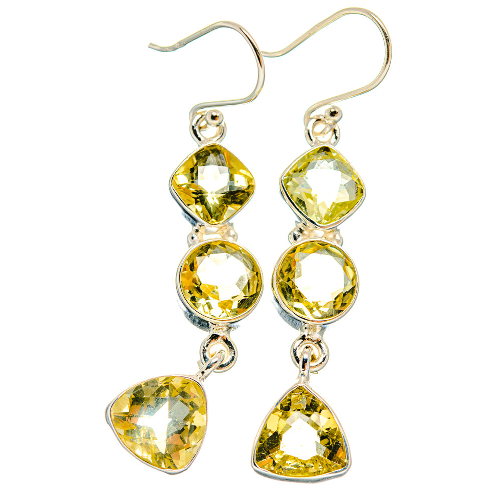 Citrine Earrings handcrafted by Ana Silver Co - EARR424548
