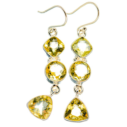Citrine Earrings handcrafted by Ana Silver Co - EARR424548