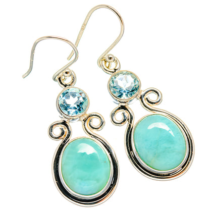 Larimar Earrings handcrafted by Ana Silver Co - EARR424558