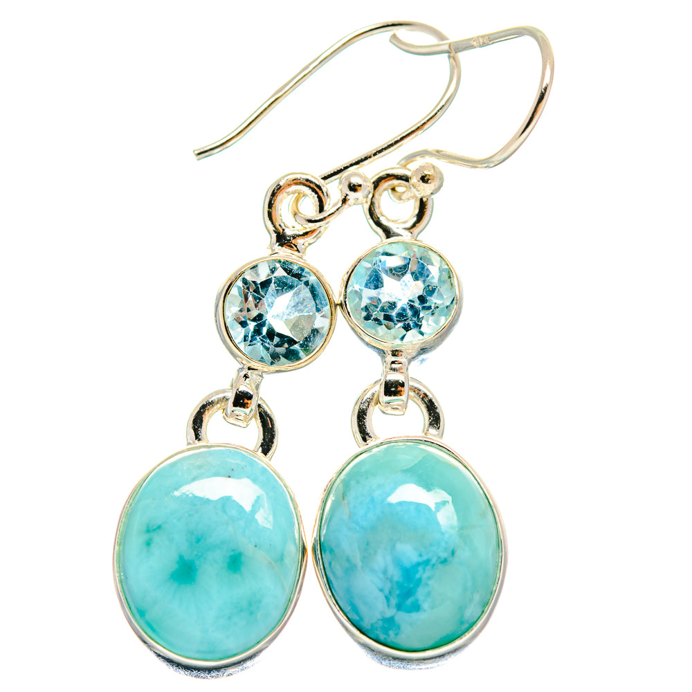 Larimar Earrings handcrafted by Ana Silver Co - EARR424563