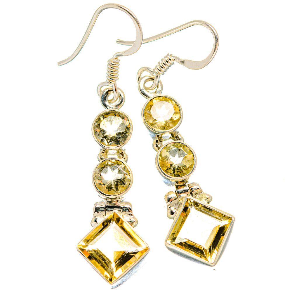 Citrine Earrings handcrafted by Ana Silver Co - EARR424574