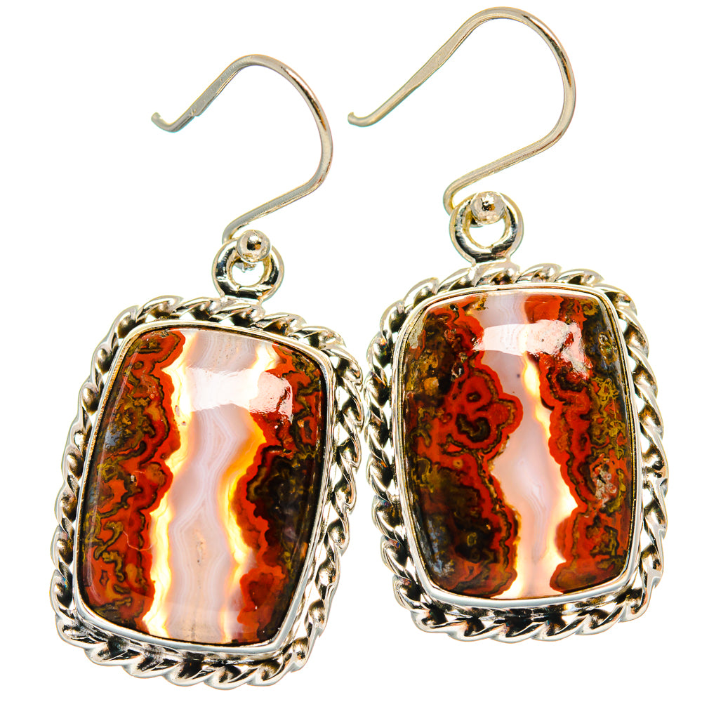 Mahogany Obsidian Earrings handcrafted by Ana Silver Co - EARR424576