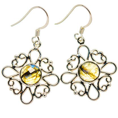 Labradorite Earrings handcrafted by Ana Silver Co - EARR424582