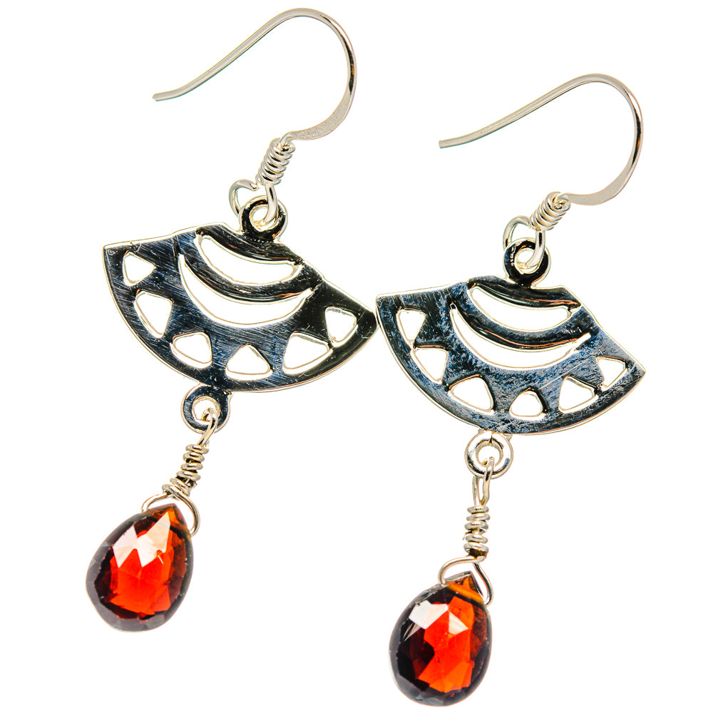 Garnet Earrings handcrafted by Ana Silver Co - EARR424590