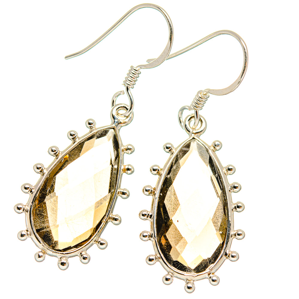 Smoky Quartz Earrings handcrafted by Ana Silver Co - EARR424602