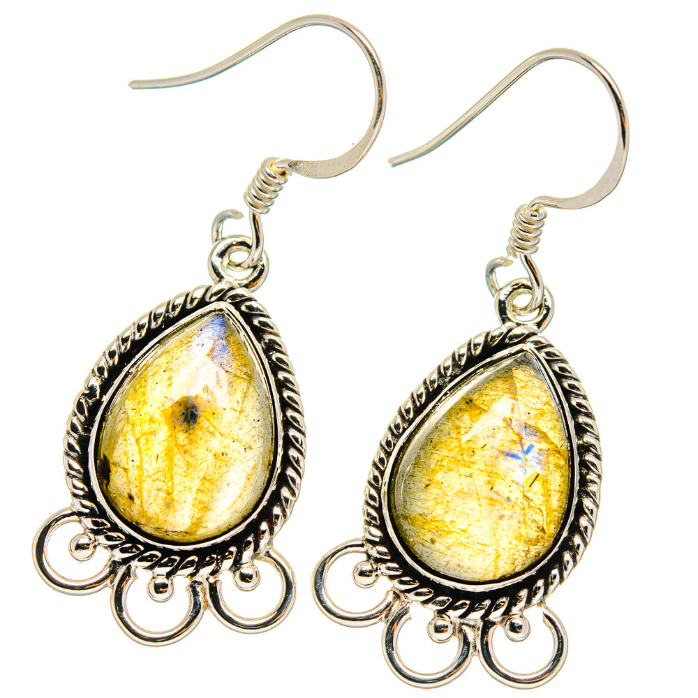 Labradorite Earrings handcrafted by Ana Silver Co - EARR424604