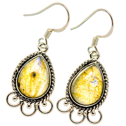 Labradorite Earrings handcrafted by Ana Silver Co - EARR424604