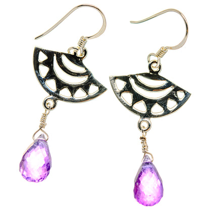 Amethyst Earrings handcrafted by Ana Silver Co - EARR424616