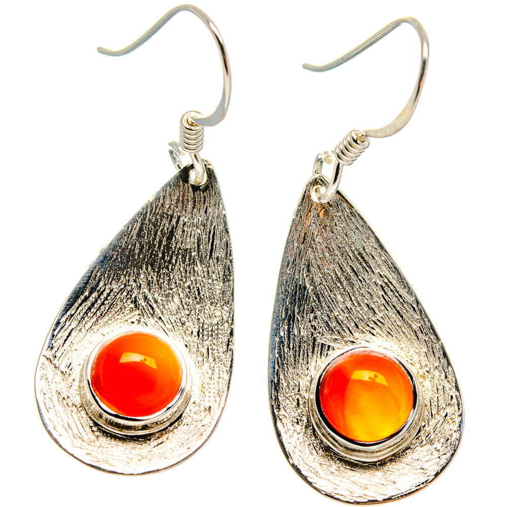 Carnelian Earrings handcrafted by Ana Silver Co - EARR424618