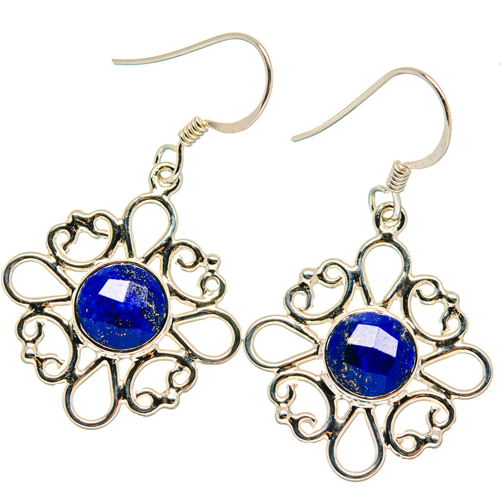 Lapis Lazuli Earrings handcrafted by Ana Silver Co - EARR424619