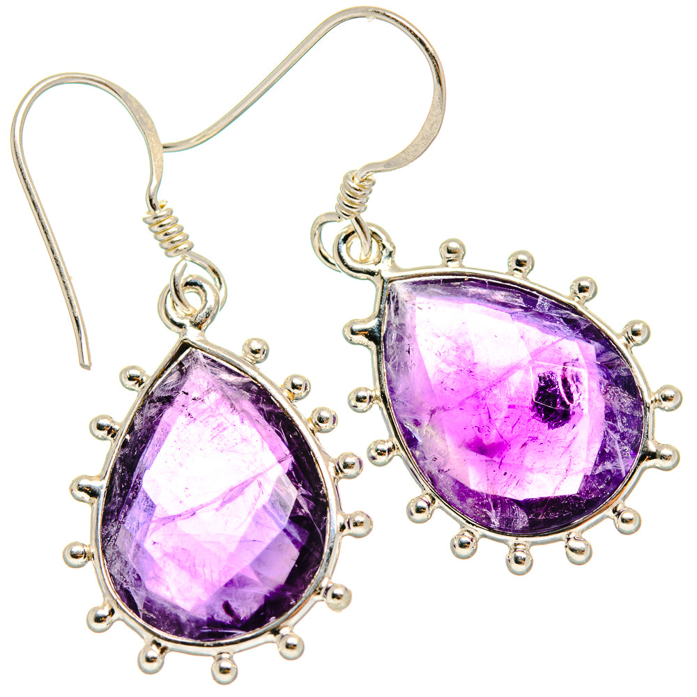 Amethyst Earrings handcrafted by Ana Silver Co - EARR424621
