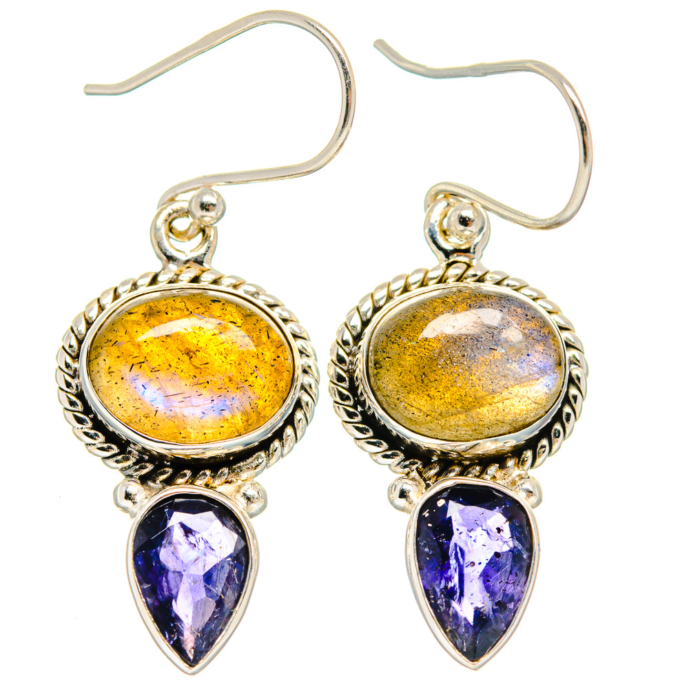 Labradorite Earrings handcrafted by Ana Silver Co - EARR424624