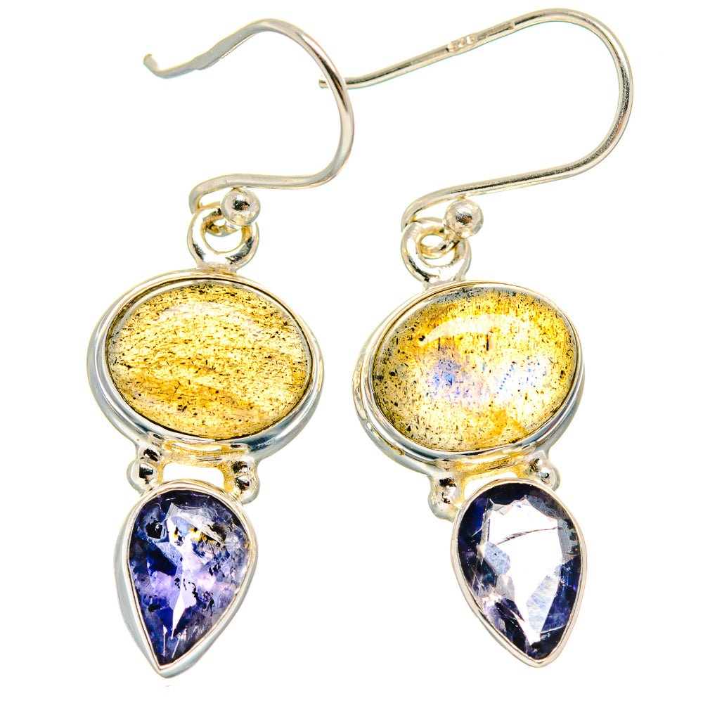Labradorite Earrings handcrafted by Ana Silver Co - EARR424631 - Photo 2