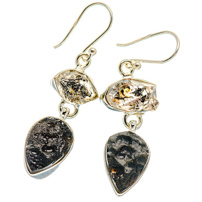 Tektite Earrings handcrafted by Ana Silver Co - EARR424634