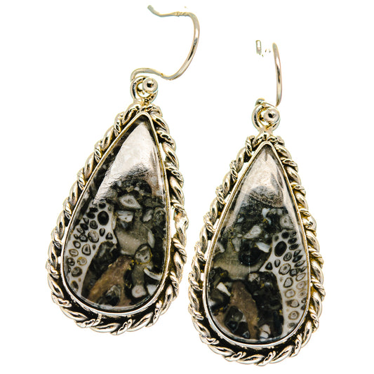 Stingray Coral Earrings handcrafted by Ana Silver Co - EARR424636