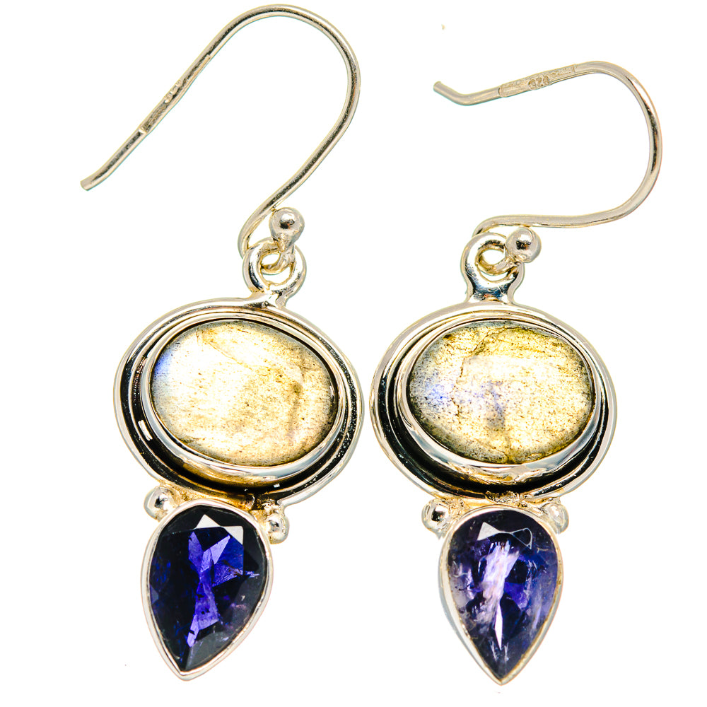 Labradorite Earrings handcrafted by Ana Silver Co - EARR424638 - Photo 2