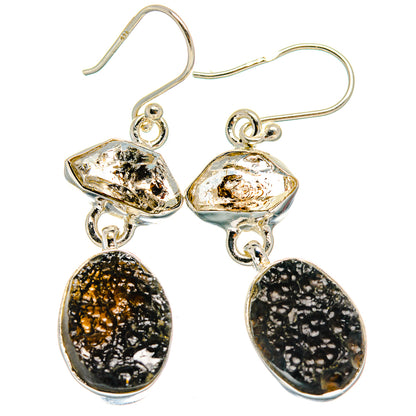 Tektite Earrings handcrafted by Ana Silver Co - EARR424644