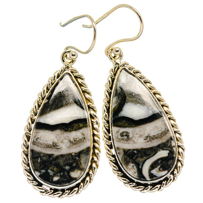 Pinolith Jasper Earrings handcrafted by Ana Silver Co - EARR424675