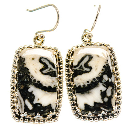 Pinolith Jasper Earrings handcrafted by Ana Silver Co - EARR424683