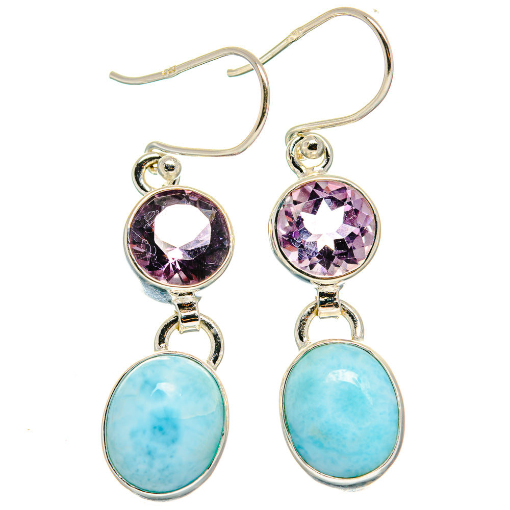 Larimar Earrings handcrafted by Ana Silver Co - EARR424723