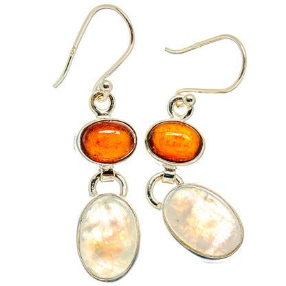 Rainbow Moonstone Earrings handcrafted by Ana Silver Co - EARR424730 - Photo 2