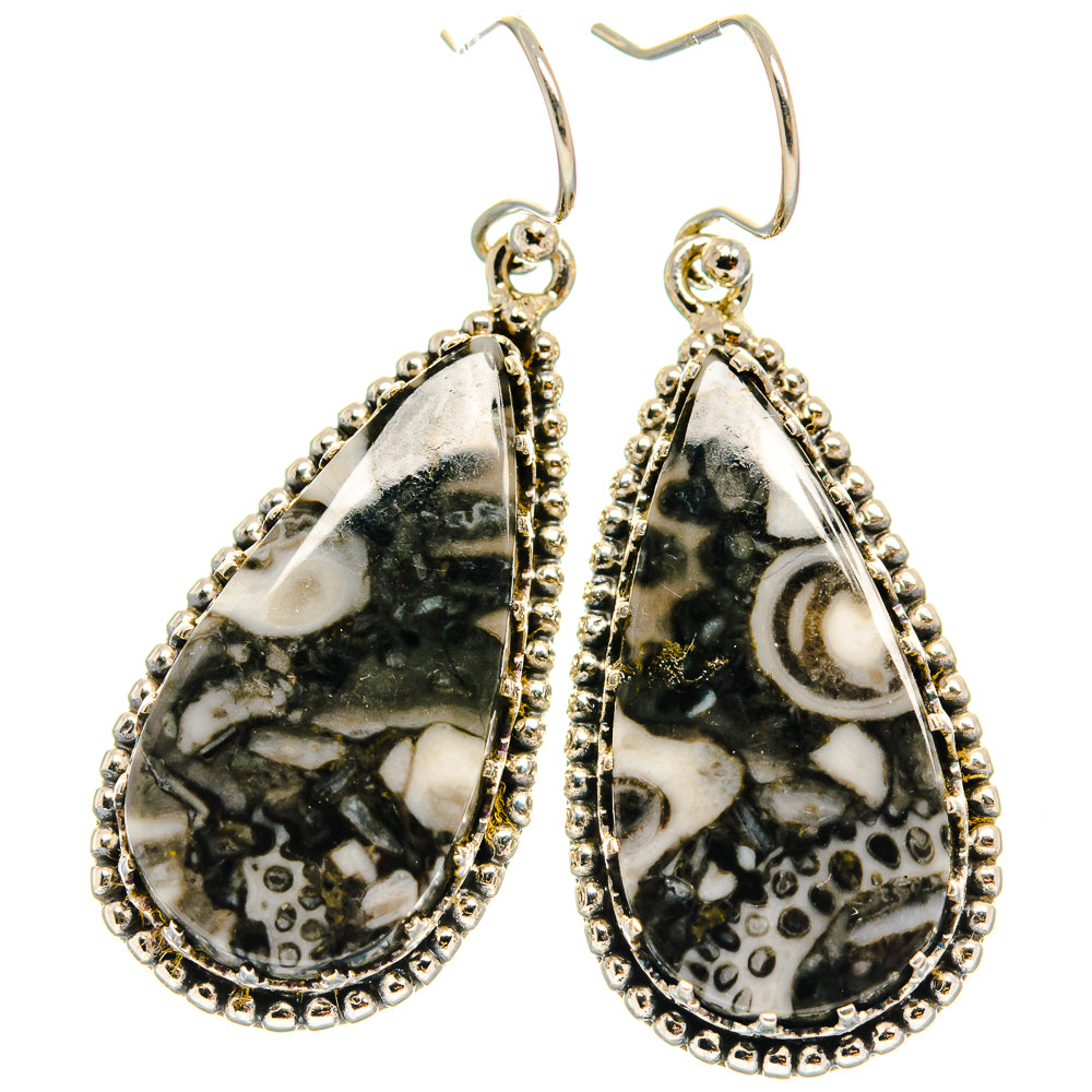 Pinolith Jasper Earrings handcrafted by Ana Silver Co - EARR424736