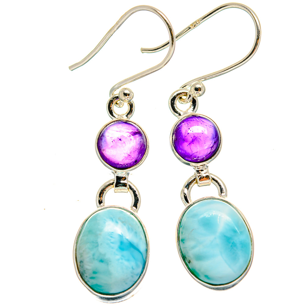 Larimar Earrings handcrafted by Ana Silver Co - EARR424743