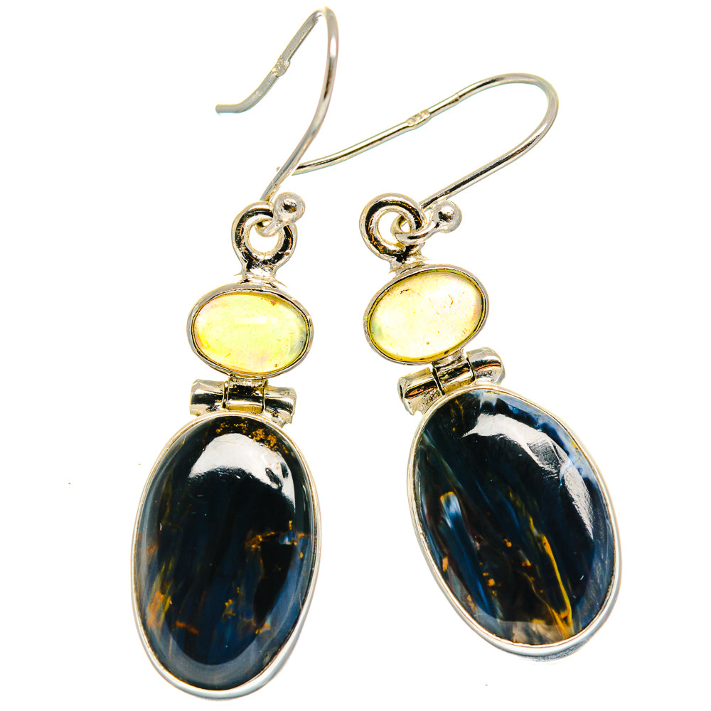 Pietersite Earrings handcrafted by Ana Silver Co - EARR424744 - Photo 2