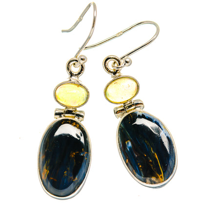 Pietersite Earrings handcrafted by Ana Silver Co - EARR424744 - Photo 2