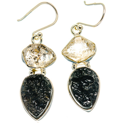 Tektite Earrings handcrafted by Ana Silver Co - EARR424752