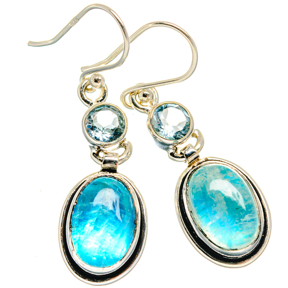Rainbow Moonstone Earrings handcrafted by Ana Silver Co - EARR424784 - Photo 2