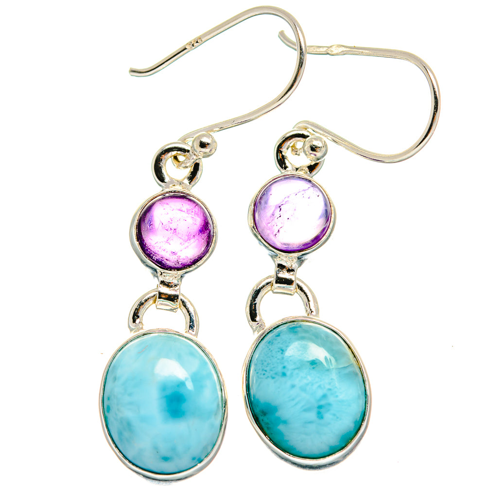 Larimar Earrings handcrafted by Ana Silver Co - EARR424790