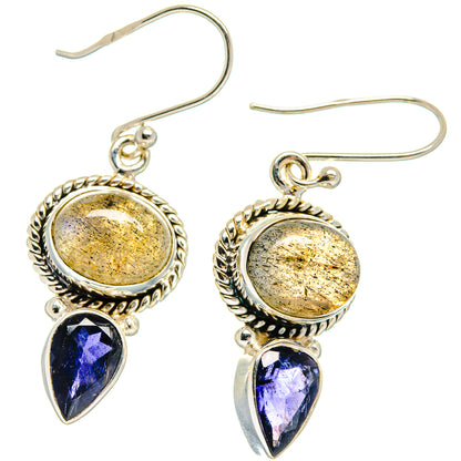 Labradorite Earrings handcrafted by Ana Silver Co - EARR424793