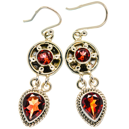 Garnet Earrings handcrafted by Ana Silver Co - EARR424795