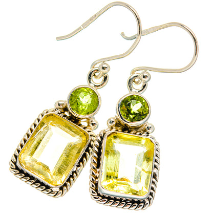 Citrine Earrings handcrafted by Ana Silver Co - EARR424799