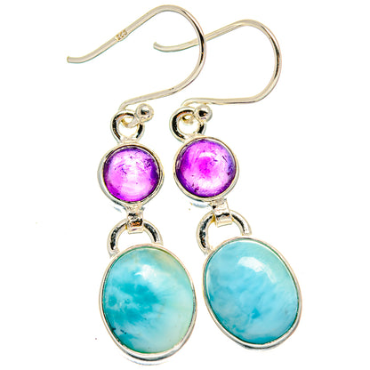 Larimar Earrings handcrafted by Ana Silver Co - EARR424804