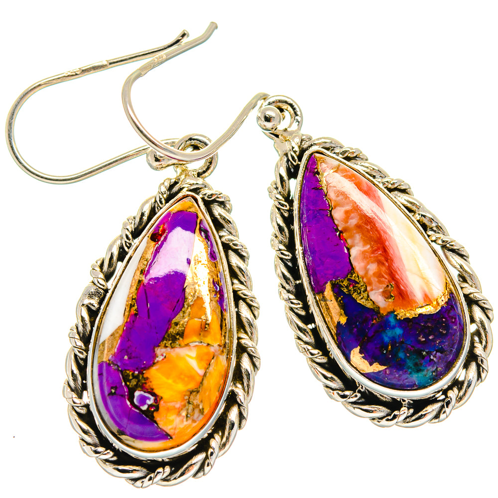 Spiny Turquoise Jasper Earrings handcrafted by Ana Silver Co - EARR424807