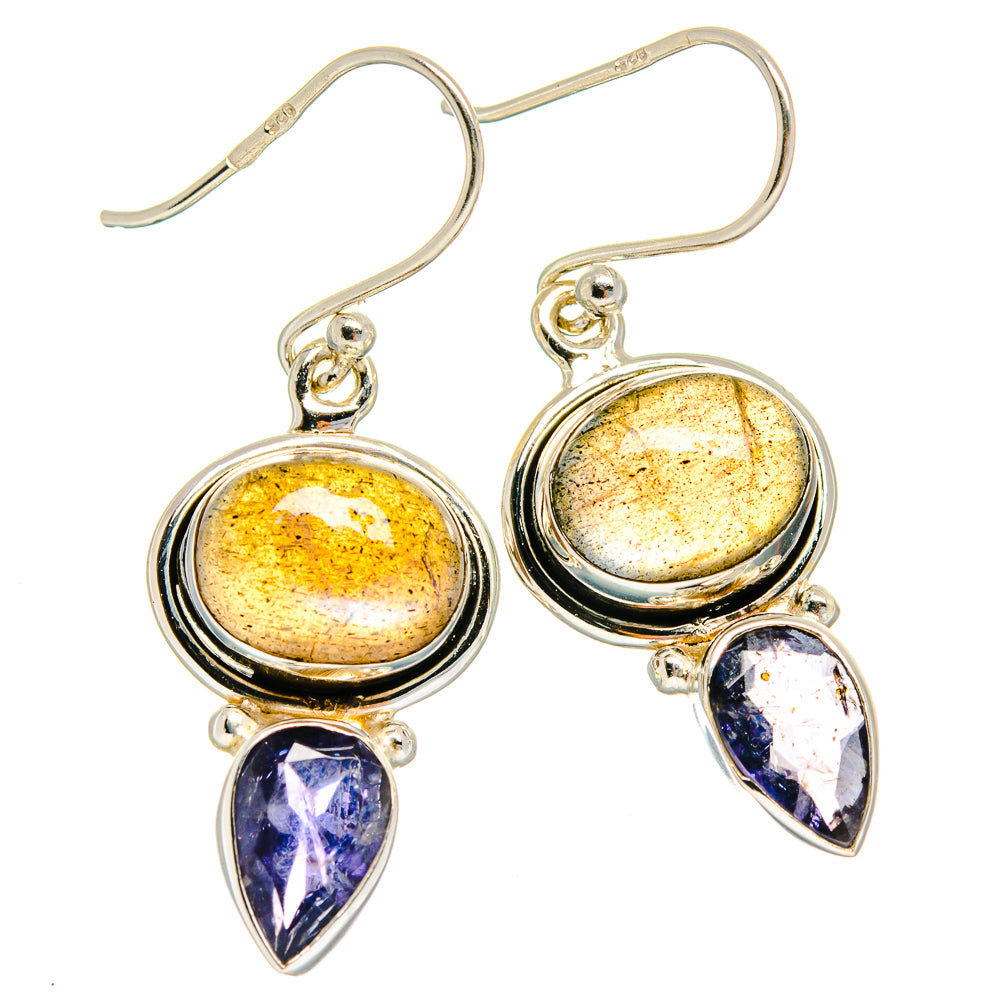 Labradorite Earrings handcrafted by Ana Silver Co - EARR424808 - Photo 2