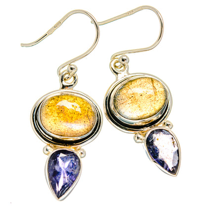Labradorite Earrings handcrafted by Ana Silver Co - EARR424808 - Photo 2